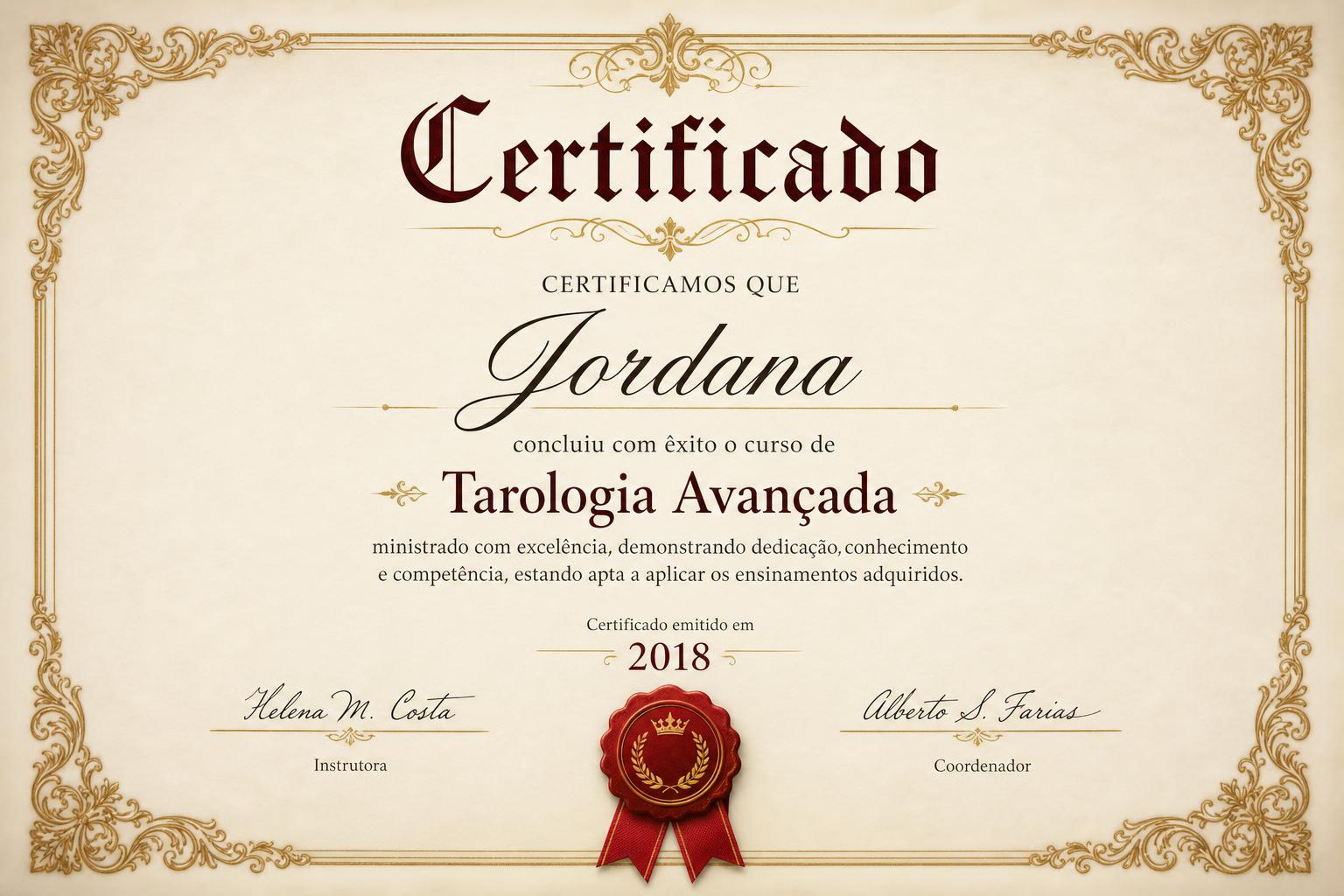 Certificado: Tarologia Avançada